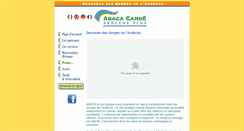 Desktop Screenshot of abacacanoe.com