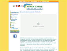 Tablet Screenshot of abacacanoe.com